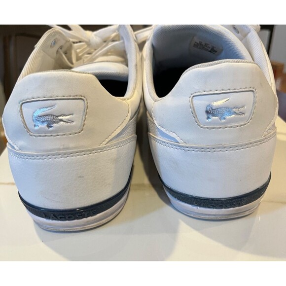 Lacoste Chaymon Men\'s White Leather Sneakers - Size 13 main image 5